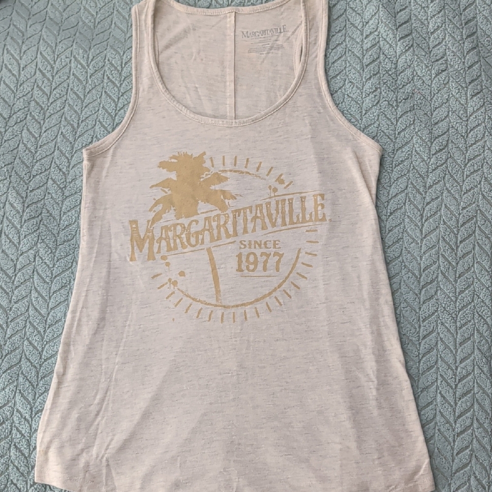 Margaritaville Women's Tan Graphic Tank Top
